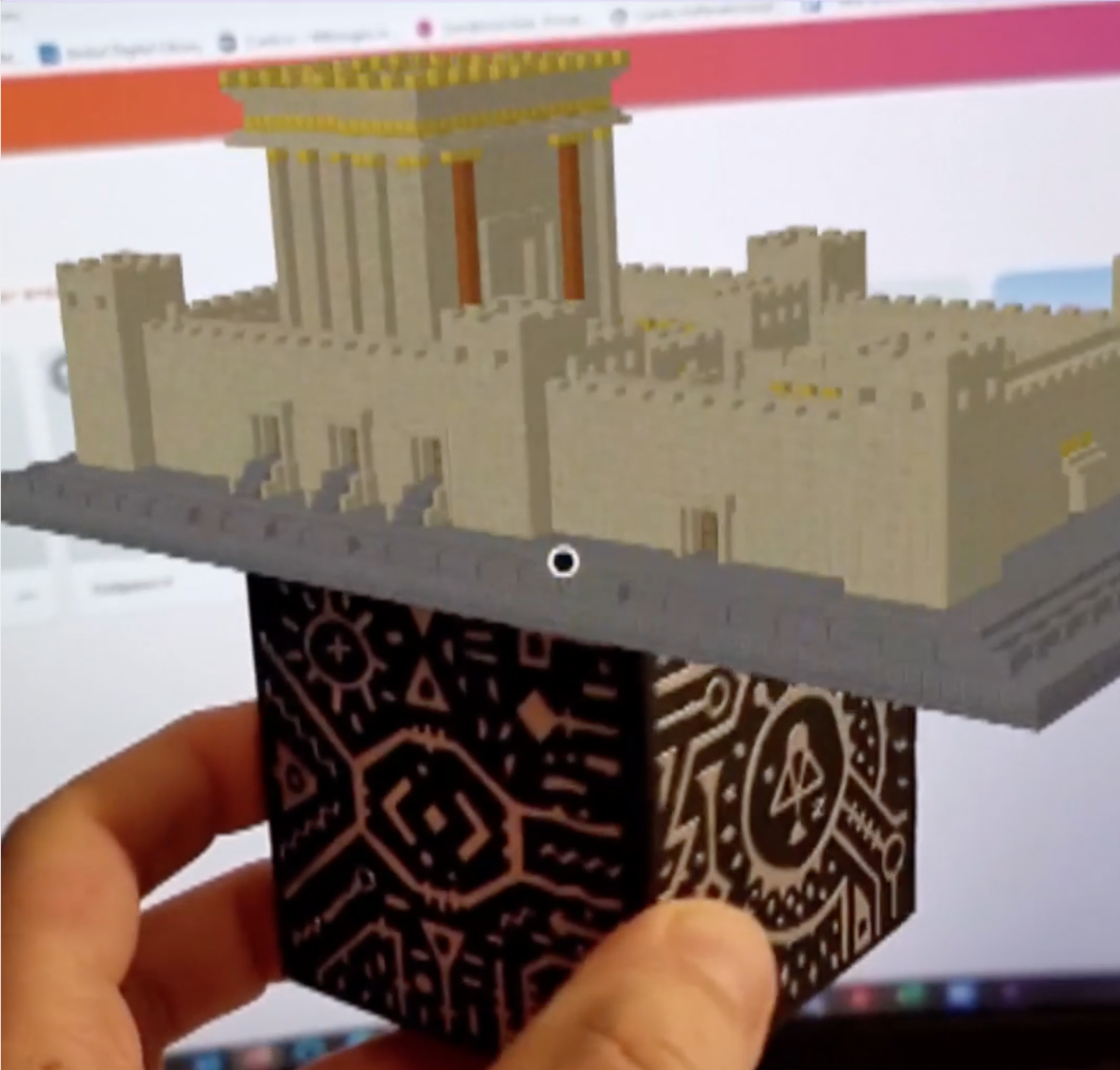 Tempel des Herodes (Minecraft als Hologramm)